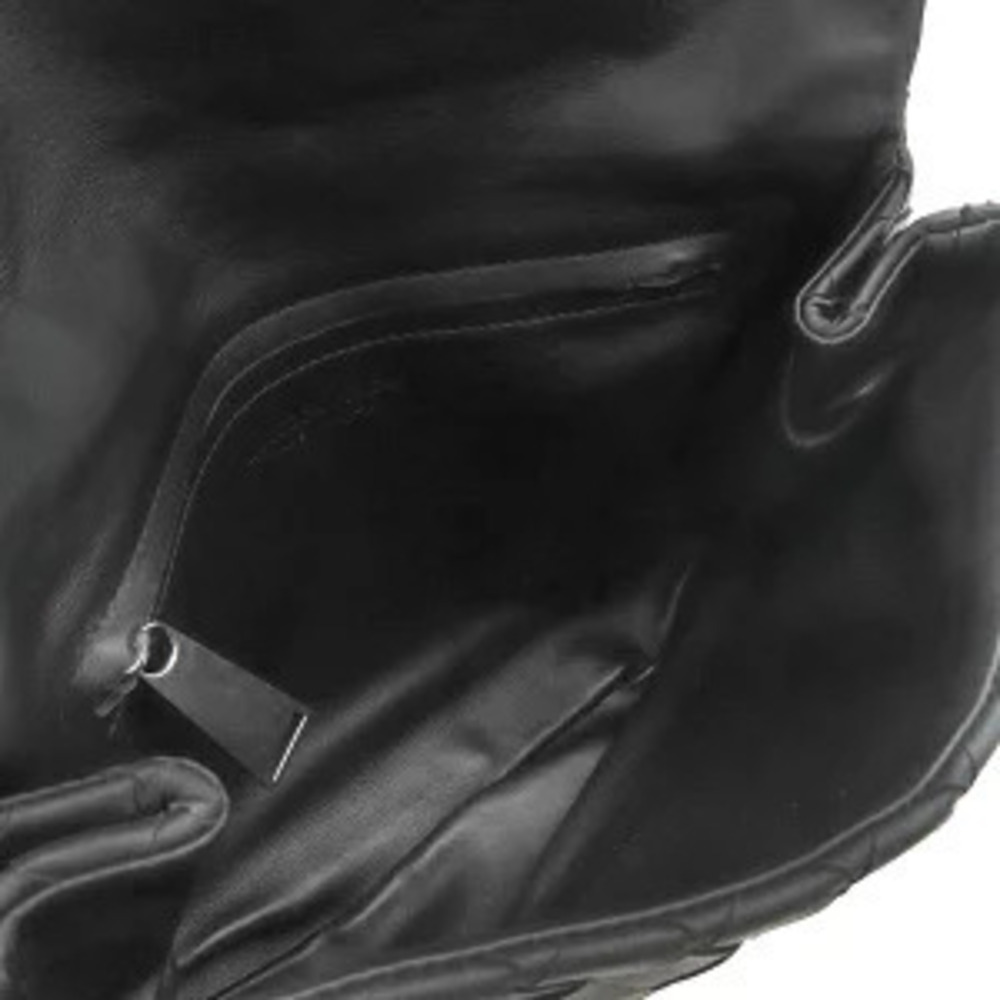 Bottega Veneta Intrecciato Clutch Bag Leather Black H - Picture 7 of 11